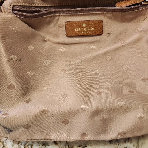 Kate Spade Purse, Camel, Tan Pebbled Leather Shoulder Bag. EUC Warm Gingerbread - Picture 13 of 16